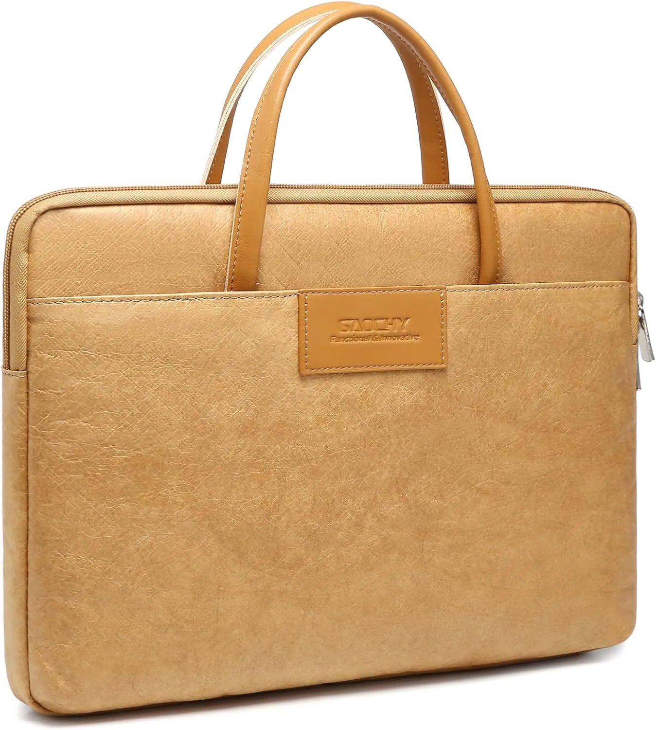 15-16 Inch Shockproof Laptop Sleeve with Handle, Computer Bag for MacBook Pro 16 M4/M3/M2/M1 Pro/Max, MacBook Air 15 M4/M3/M2, 15.6 Inch Chromebook, 16 Inch TUF Gaming, Inspiron 16, Autumn Oak