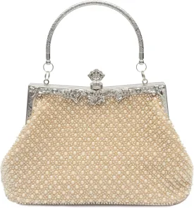 1920s Vintage Style Solid Color Beaded Evening Bag Simple Elegant Women's Clutch Suitable for Weddings, Parties