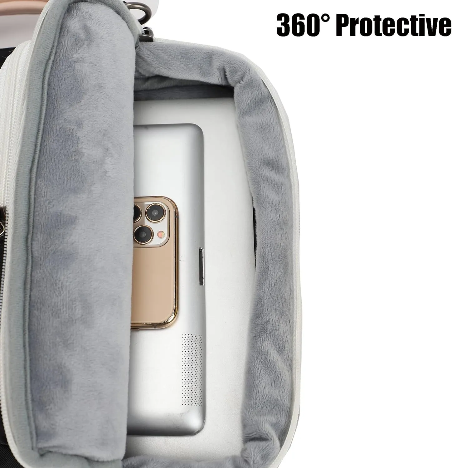 360 Protective Muti-Pockets Laptop Shoulder Bag Sleeve Case,Laptop Briefcase for 15.6 inch and 16 inch Laptop (Black)