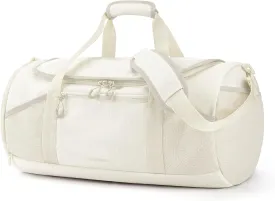 BAGSMART Gym Bag for Men & Women, Lightweight Duffel with Shoe Compartment, Weekender Bags with Wet Pocket, Workout Overnight Carry on for Travel, Beige