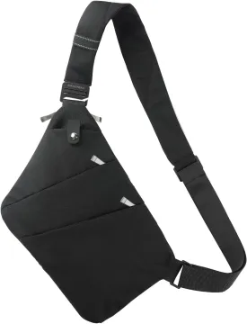 BROADREAM Anti Theft Crossbody Bag for Men Women - Slim Sling Bag Crossbody Shoulder Bag for Travel Hiking Sport Casual