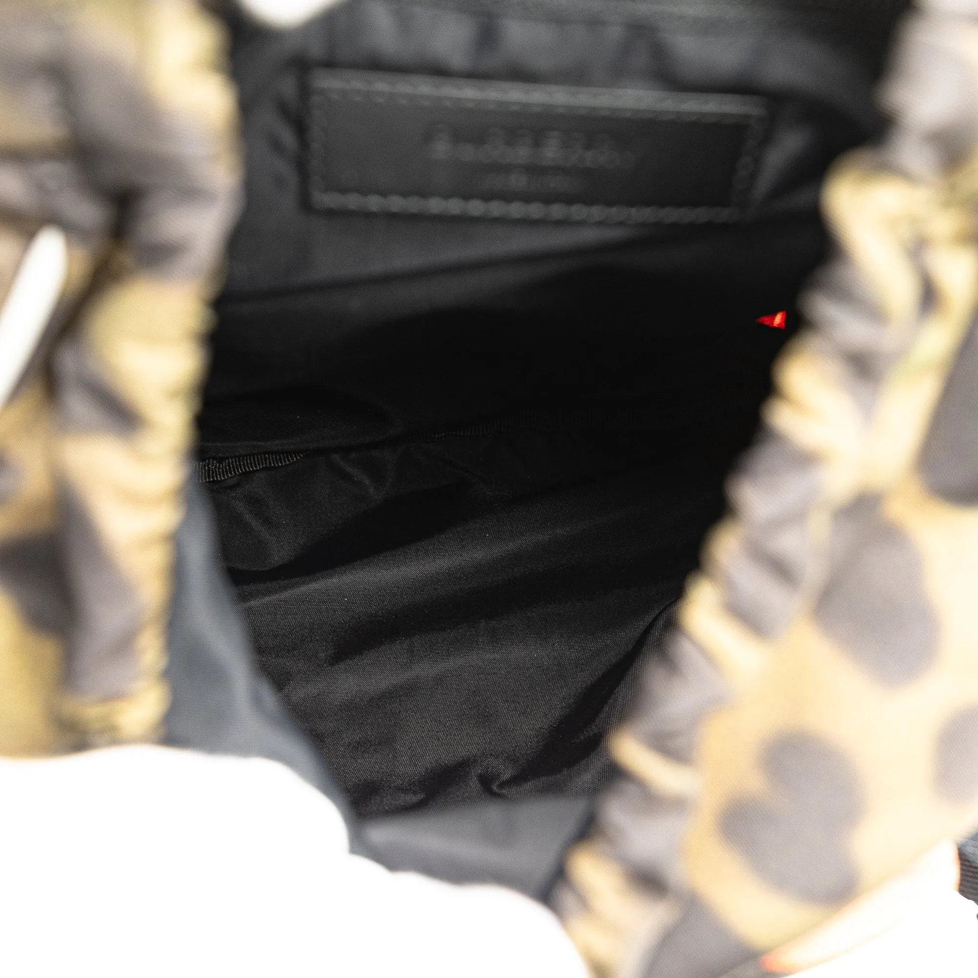 Brown Burberry Nylon Leopard Print Leo Sling Backpack
