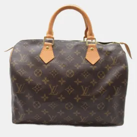 Brown Monogram Canvas Speedy 30 Satchel
