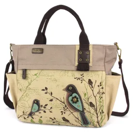 Canvas Print Pocket Tote - Bird