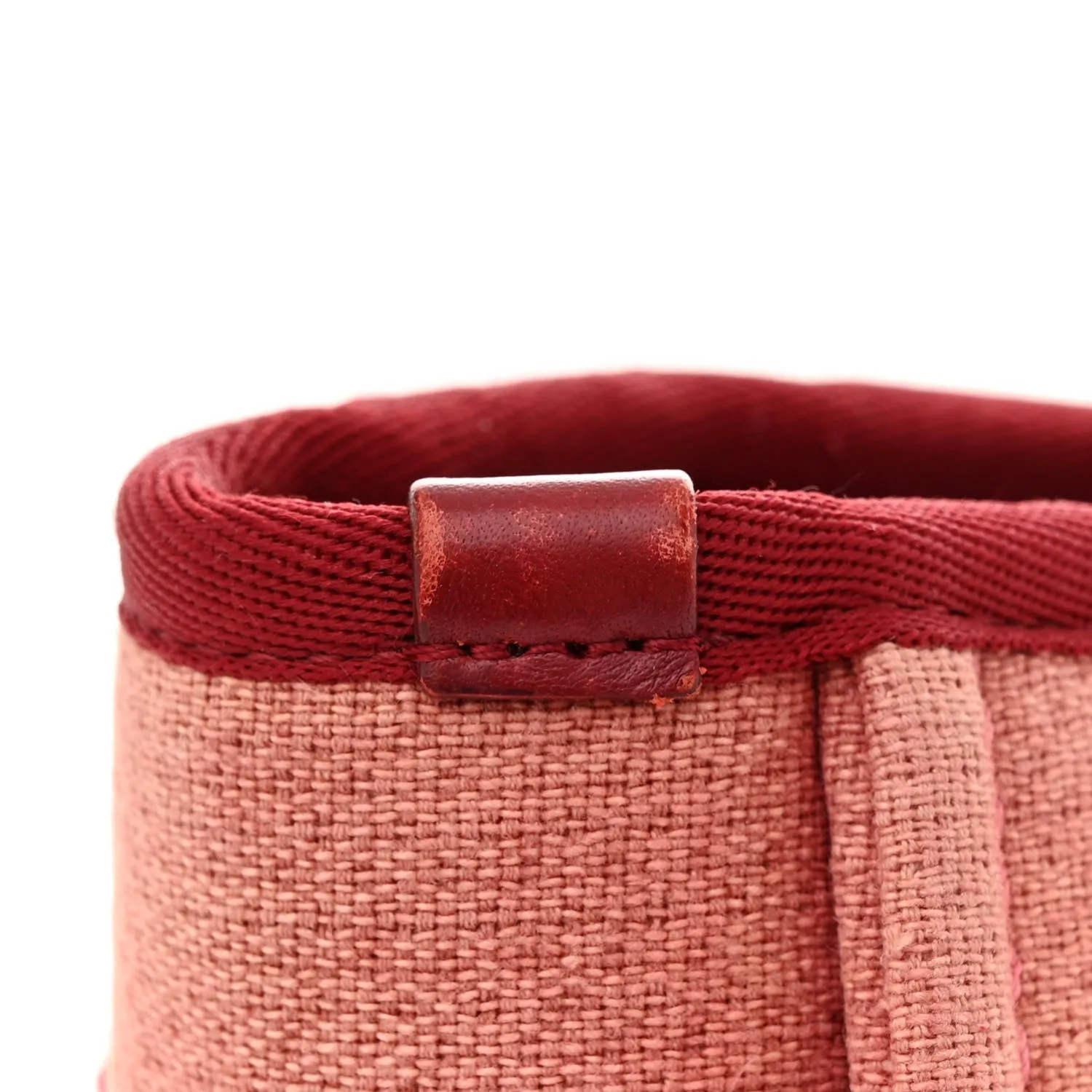 Chanel Canvas Mini Deauville Tote Red