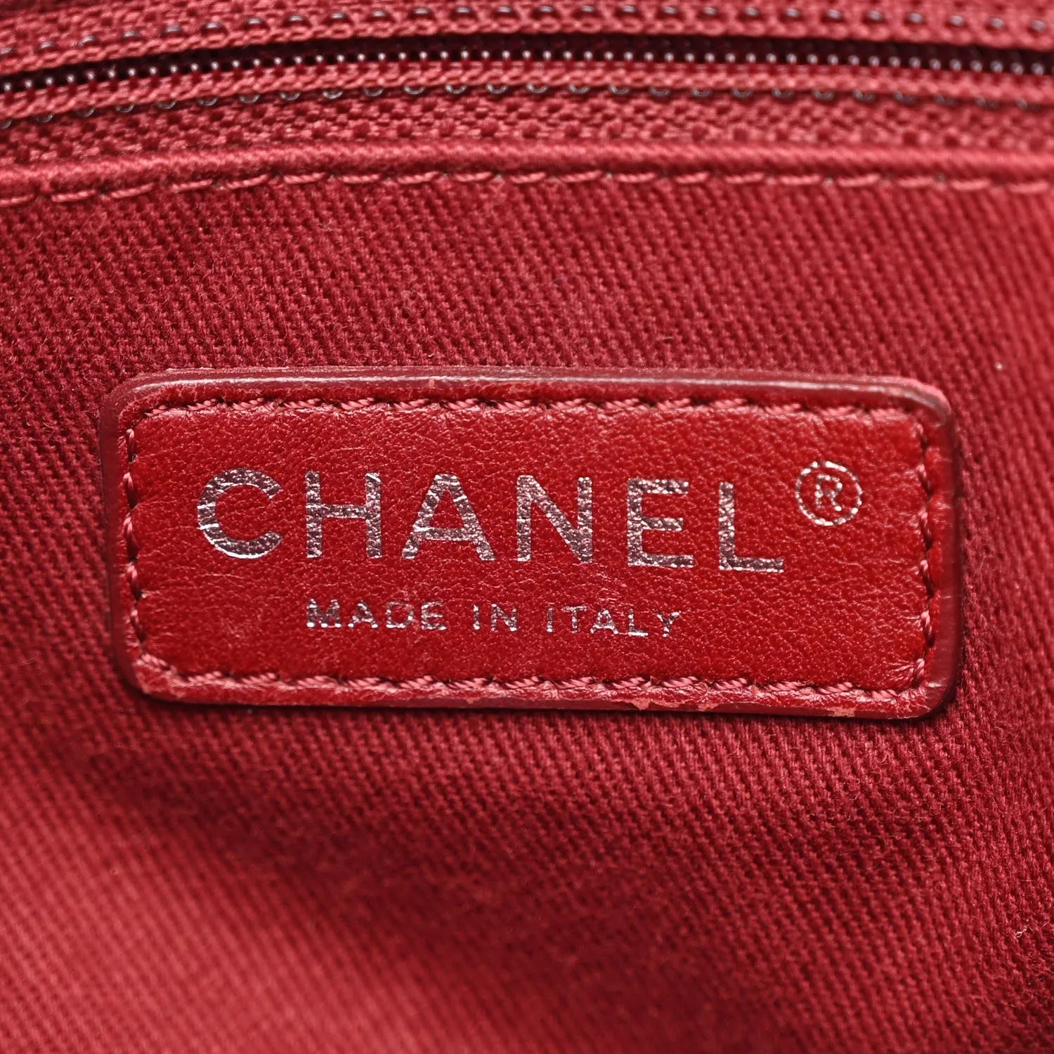 Chanel Canvas Mini Deauville Tote Red