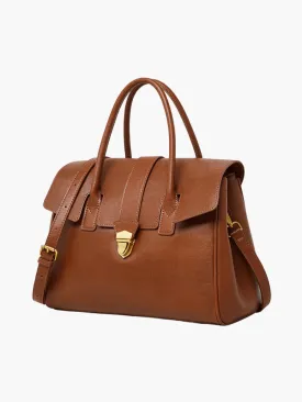 Charlotte | Classic Satchel Bag – Timeless Elegance in Brown