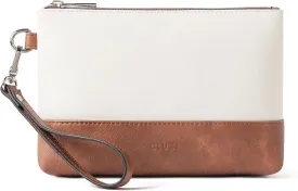 CLUCI Wristlet Wallet for Women Large Capacity Leather Clutch Purse Slim Ladies Travel Credit Card Holder Phone Organizer