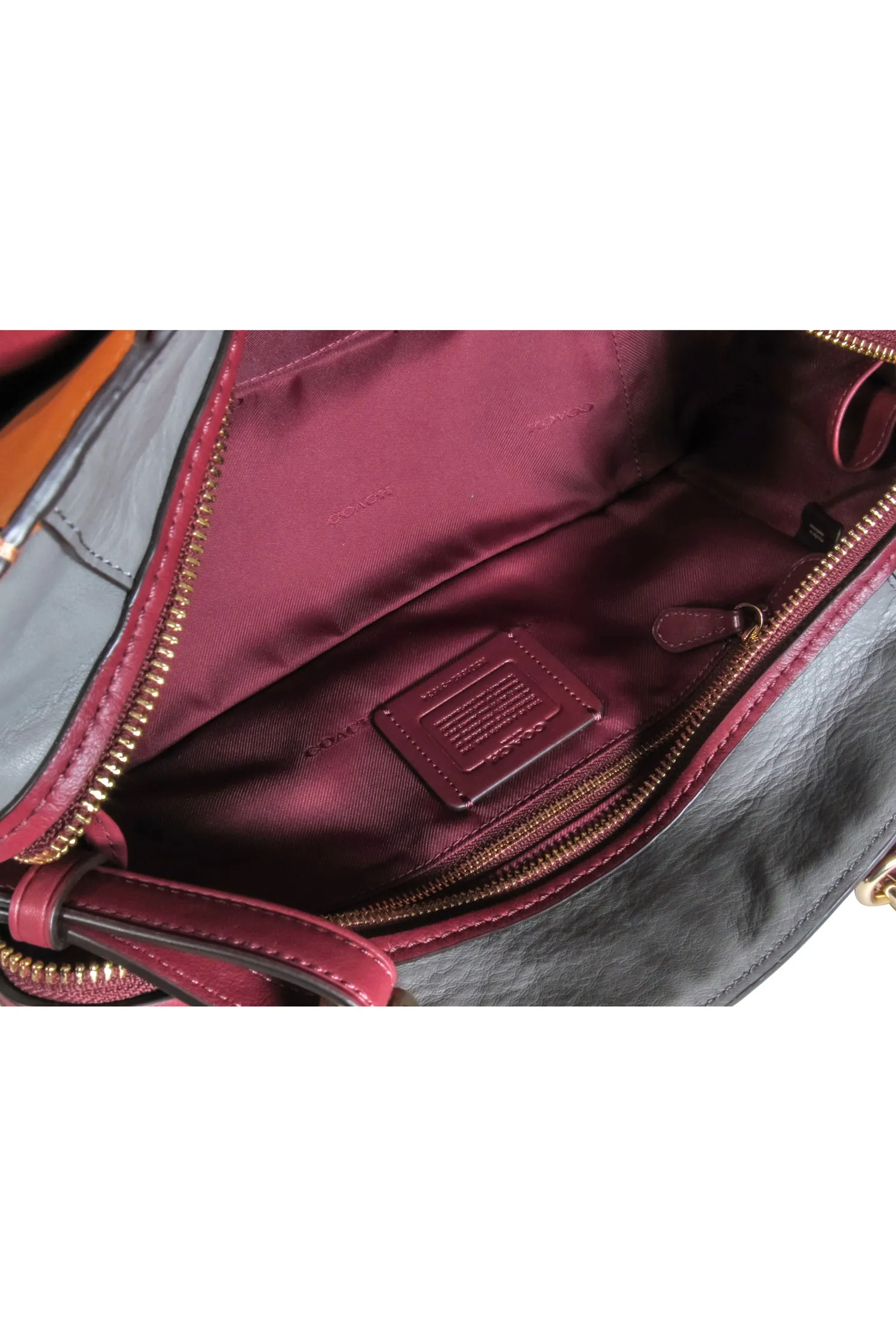 Coach - Tan "Dreamer 21" Color Block Suede & Leather Satchel