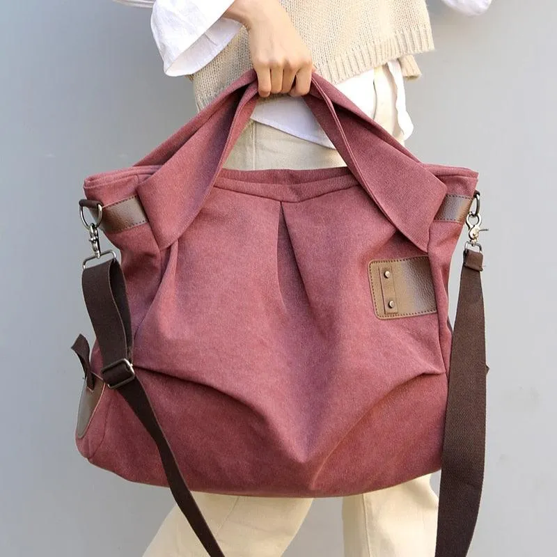 Convivial Large Canvas Tote Bag