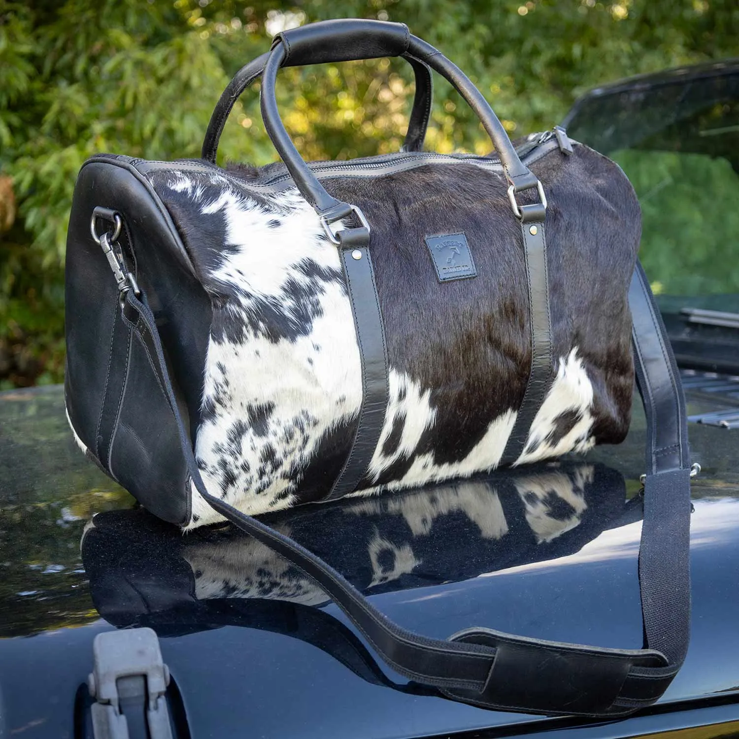 Cowhide Overnight Duffel Bag