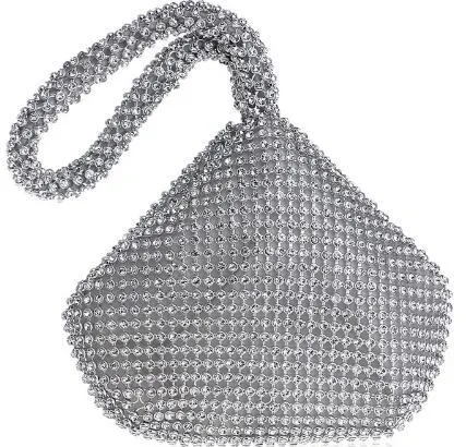 Dazzling Soft Beaded Hand Bag