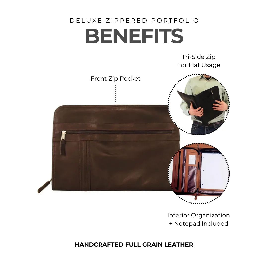 Deluxe Zippered Portfolio