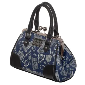 Doctor Who Scribble Art Kisslock Bag Handbag Purse Satchel