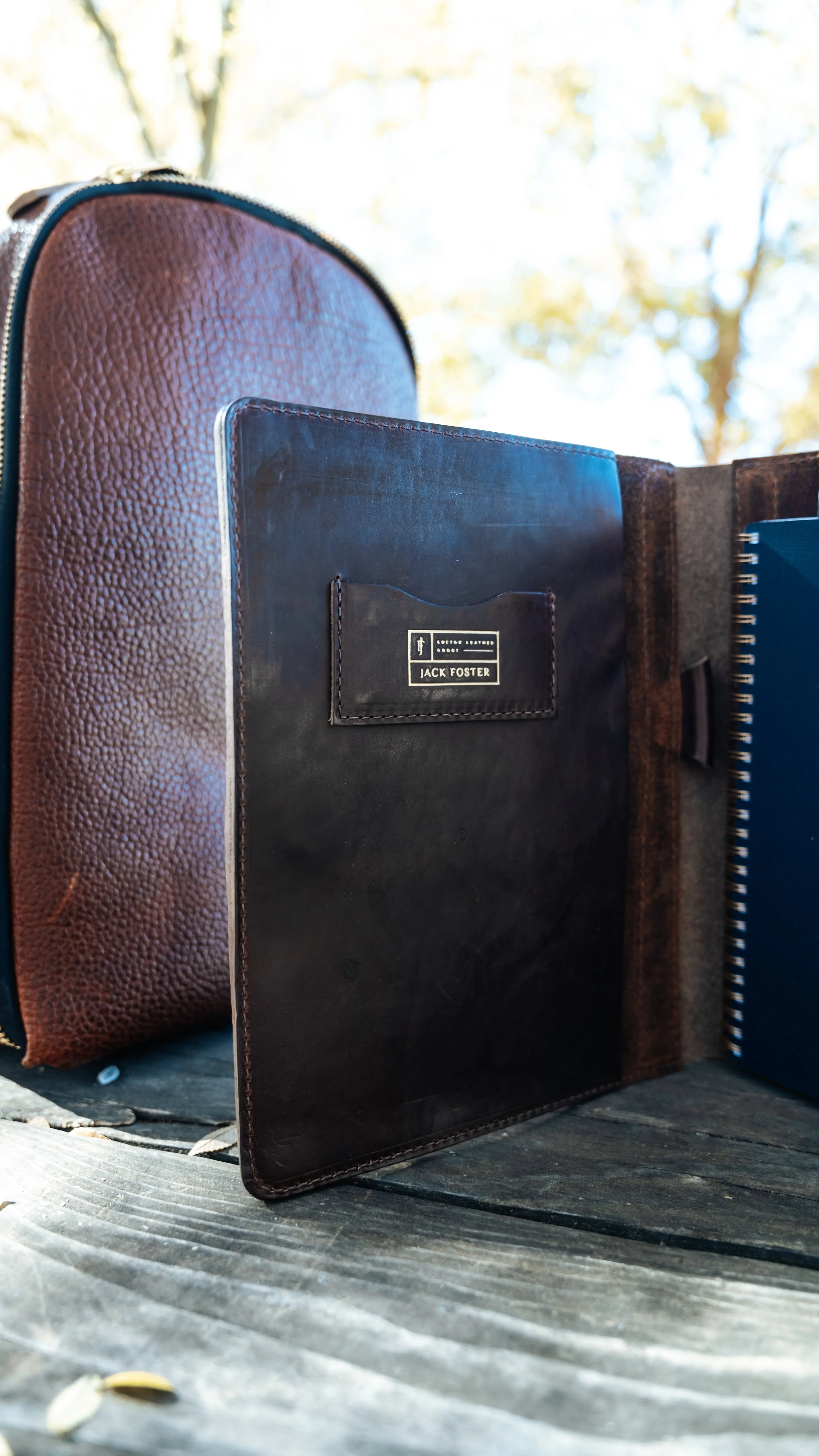 Executive Folio | Cognac Buffalo Leather