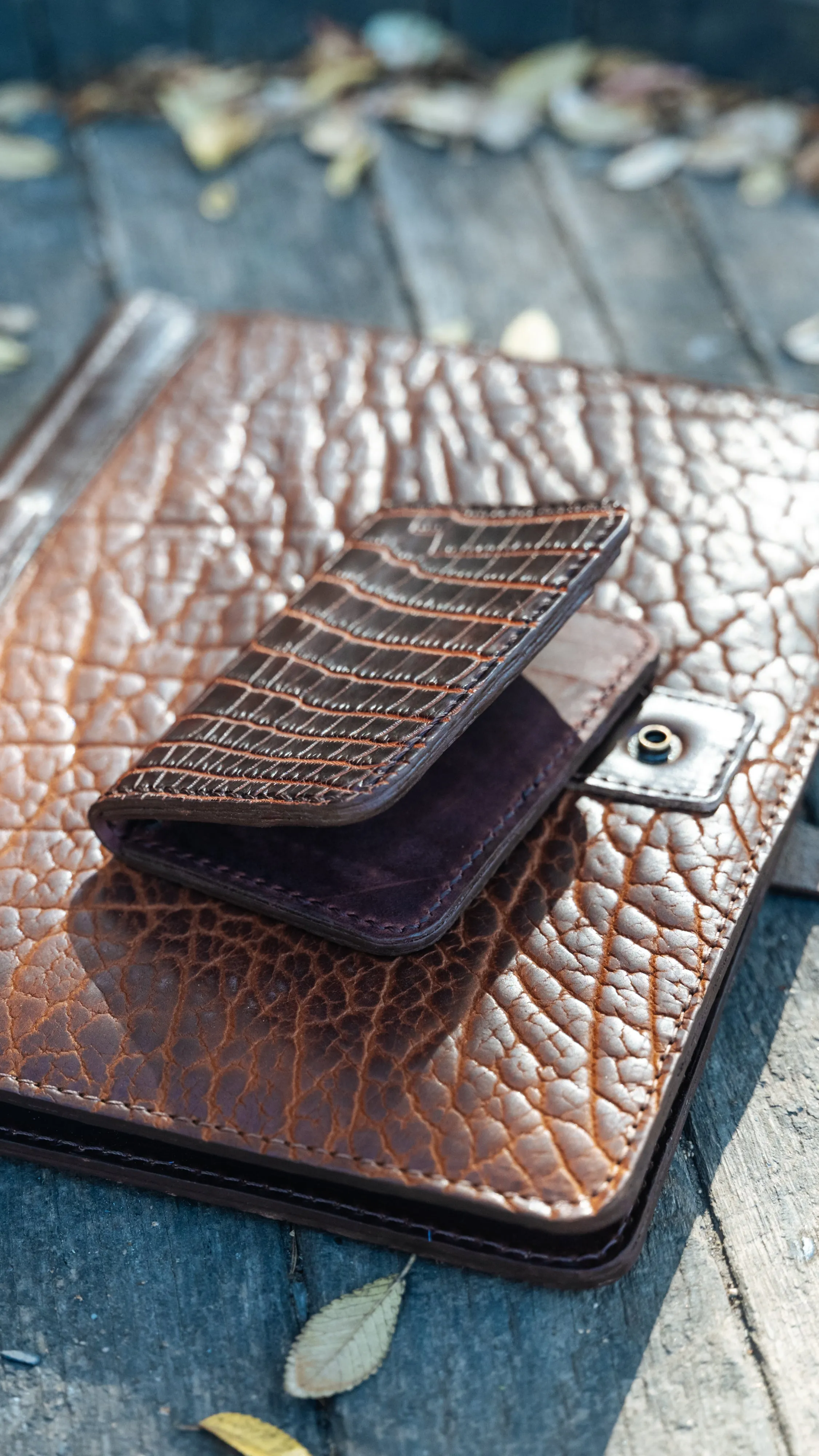 Executive Folio | Cognac Buffalo Leather