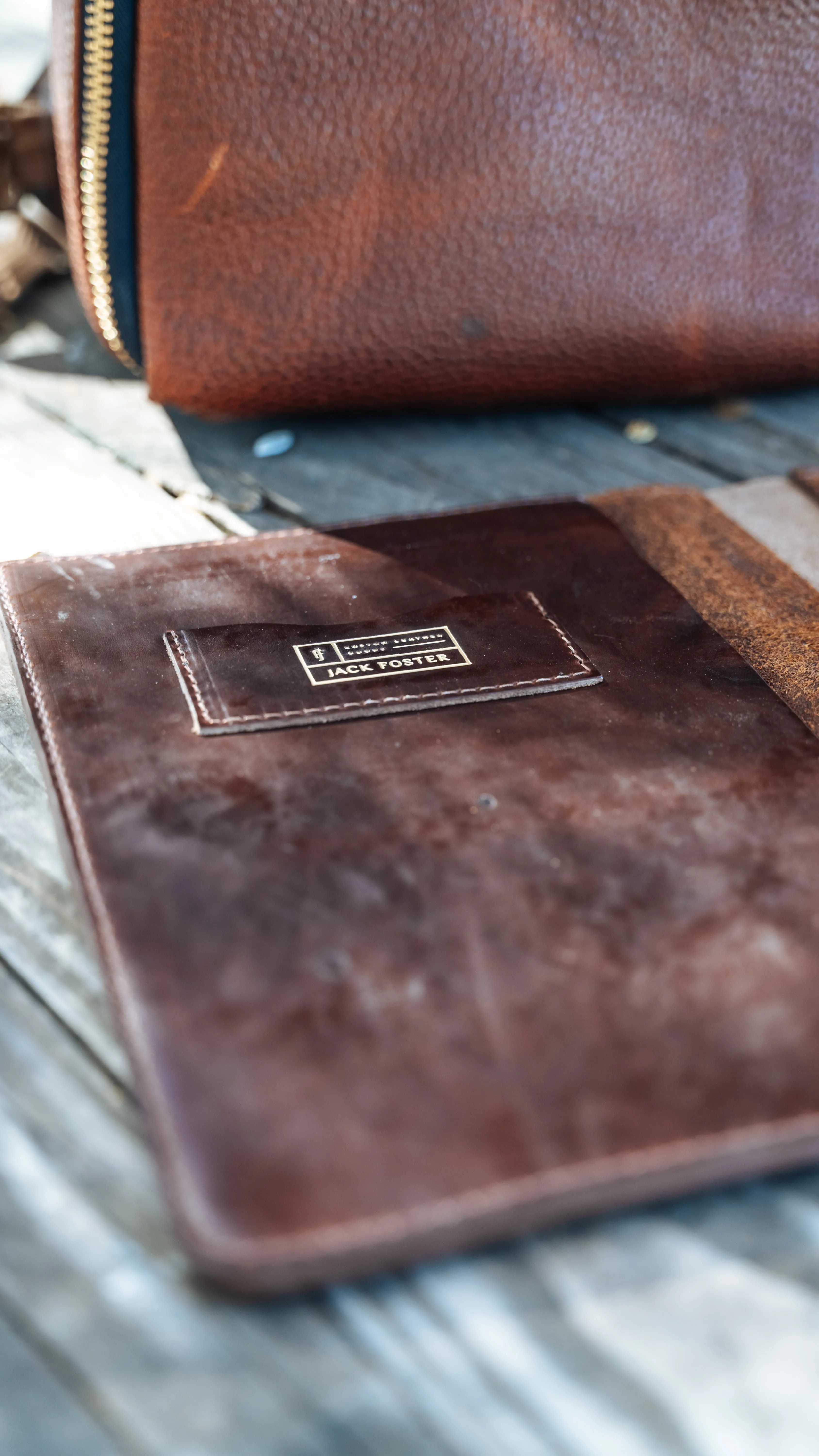 Executive Folio | Cognac Buffalo Leather