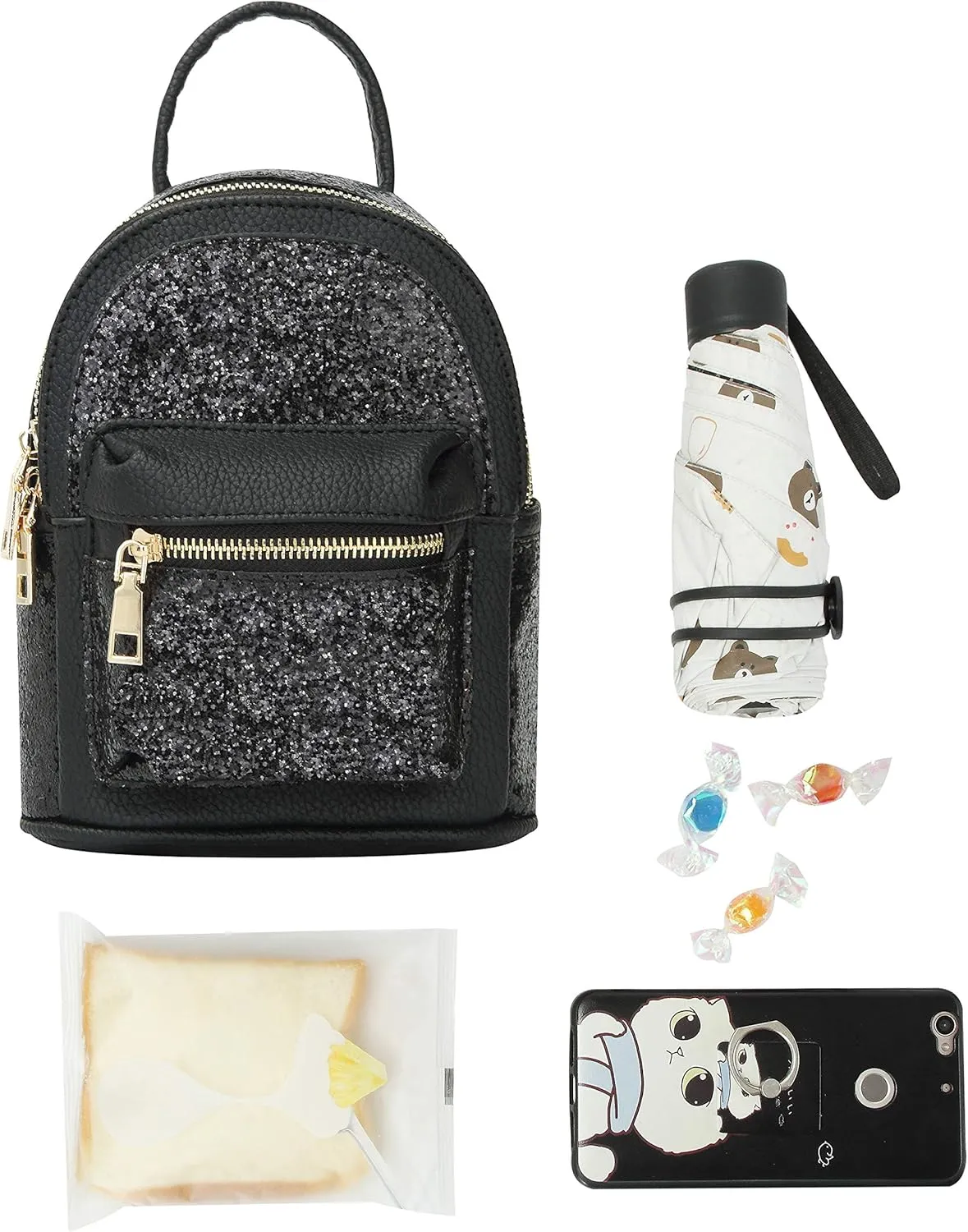 Girls Bling Mini Travel Backpack Kids Children School Bag Satchel Purses Daypack