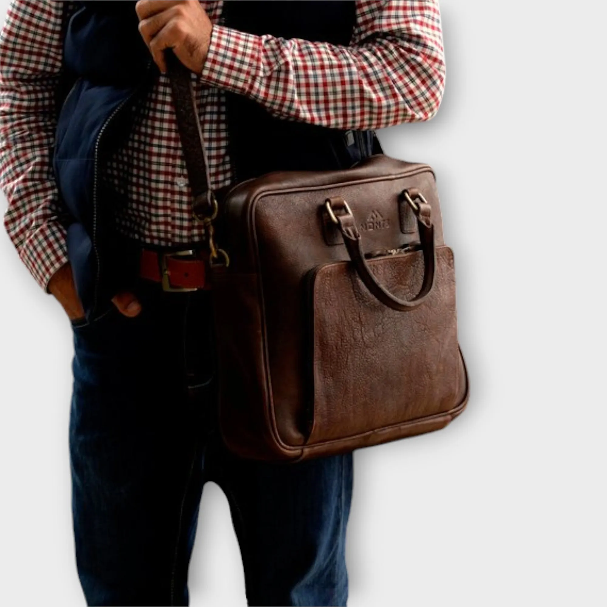 Hushay Vintage Leather Satchel