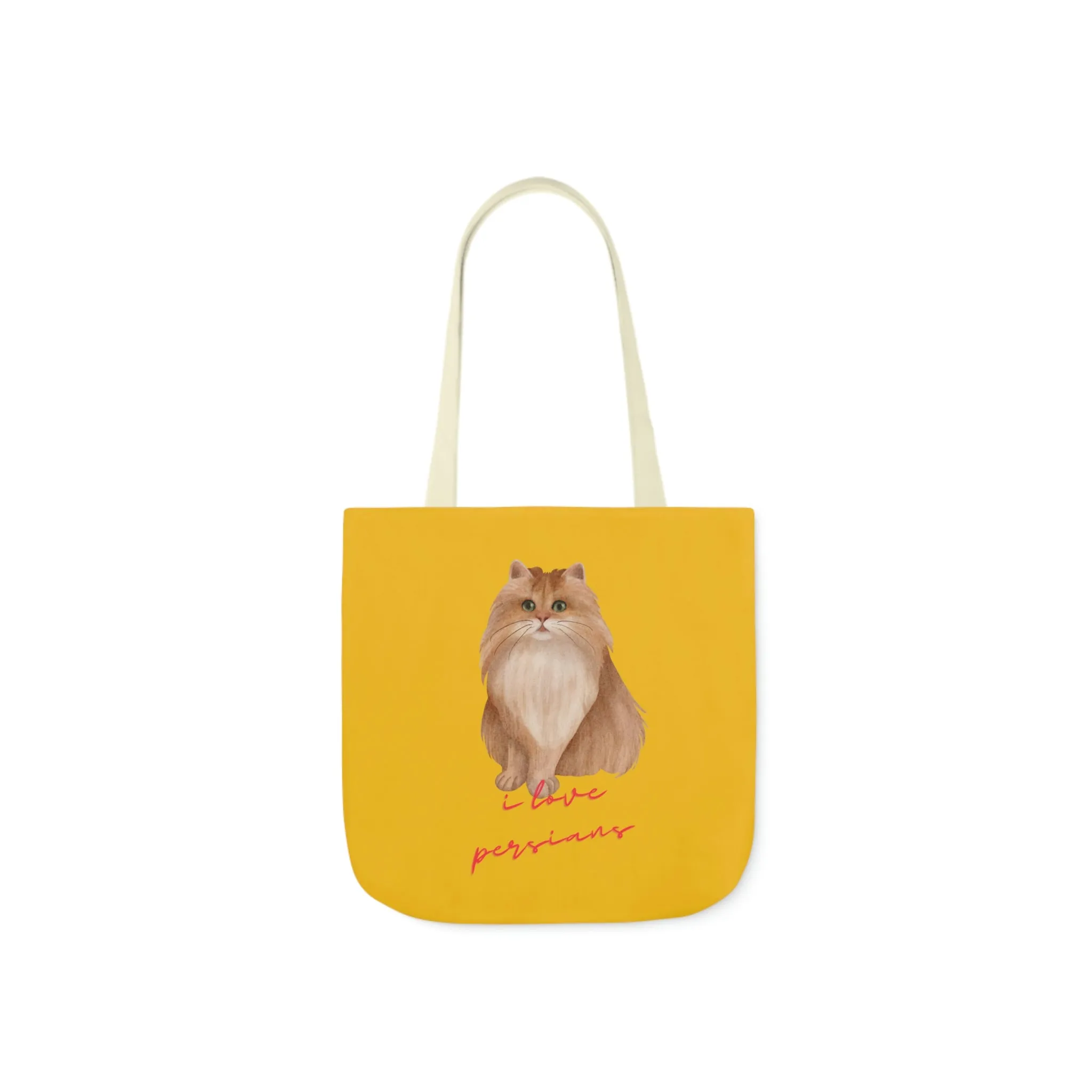 I love Persians POD Cat Polyester Canvas Tote Bag (AOP)