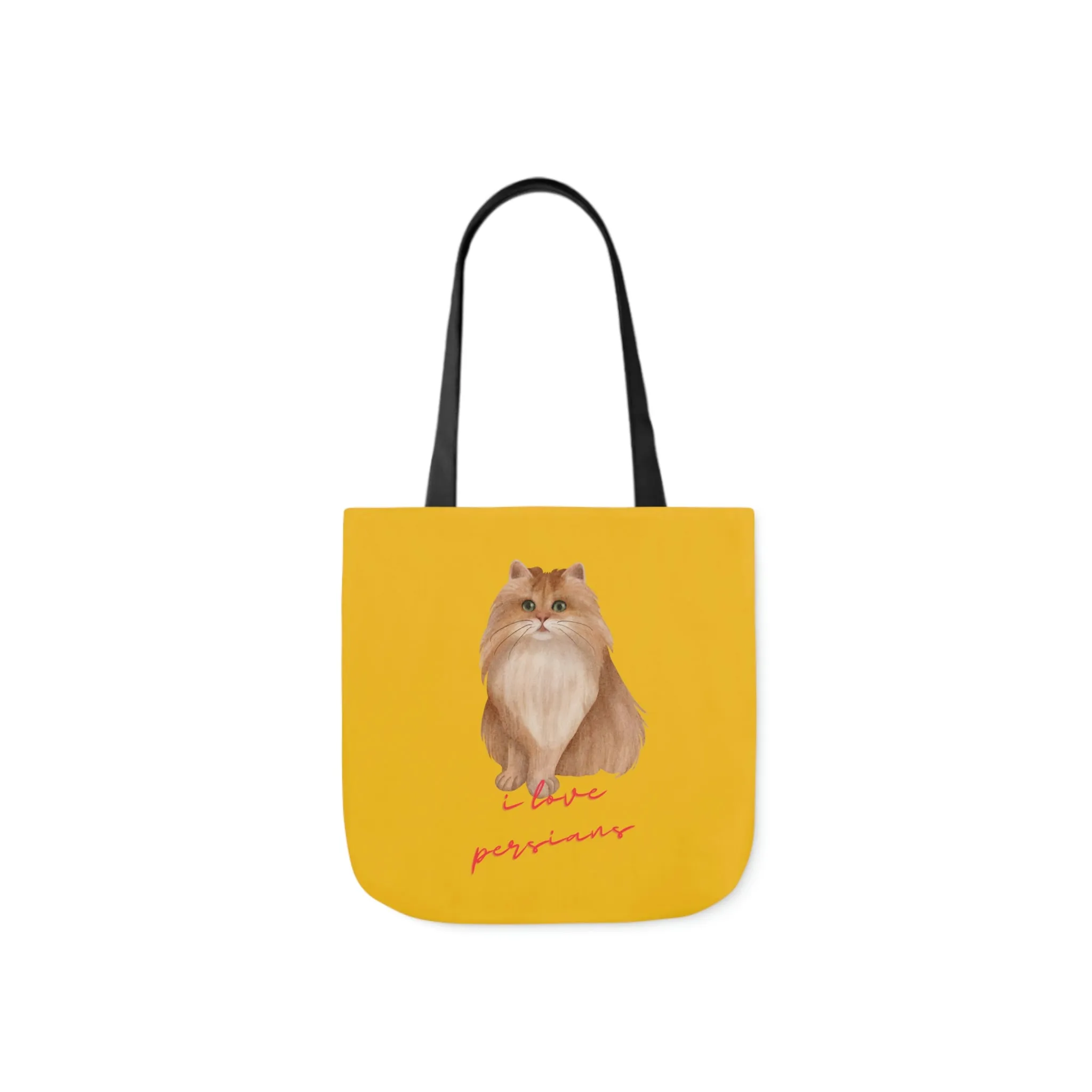 I love Persians POD Cat Polyester Canvas Tote Bag (AOP)