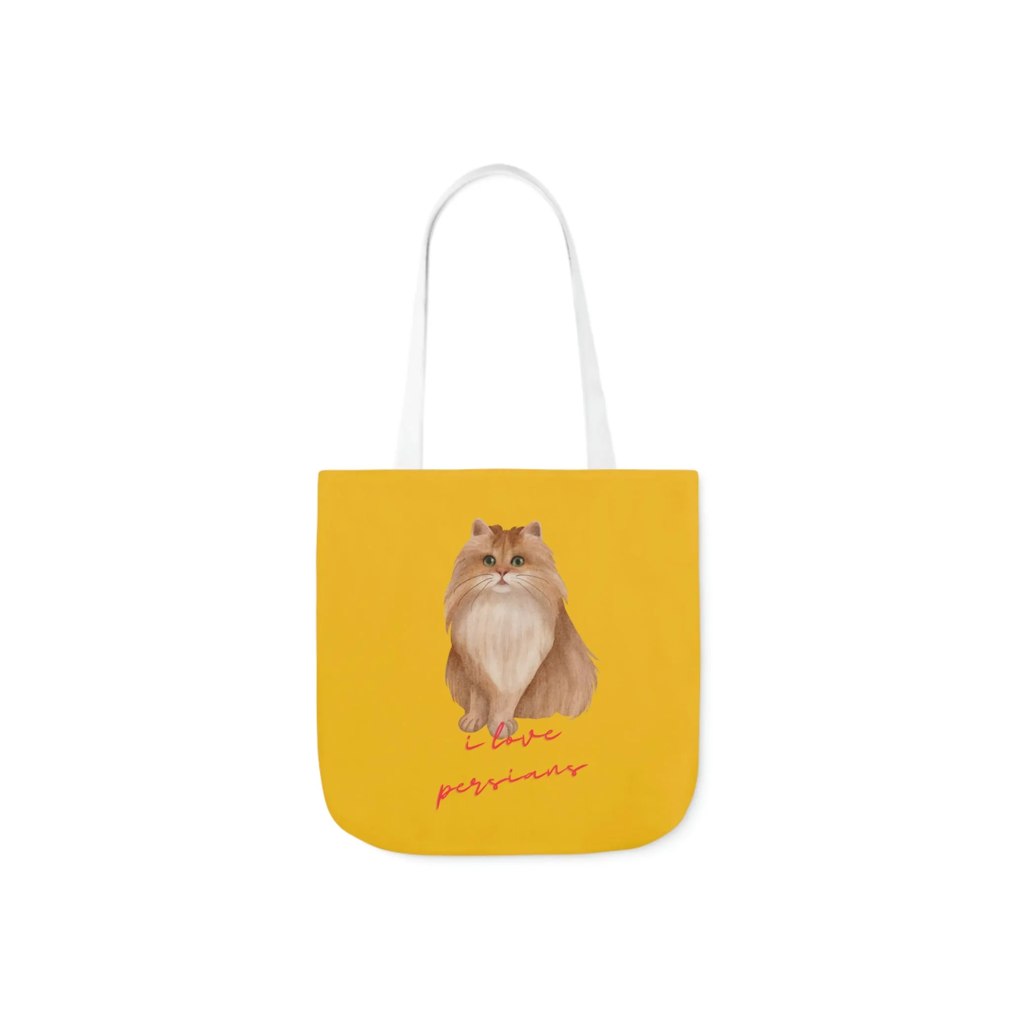 I love Persians POD Cat Polyester Canvas Tote Bag (AOP)