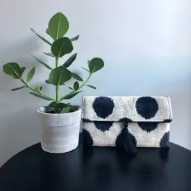Ikat Clutch Bags Dots - color of your choice!