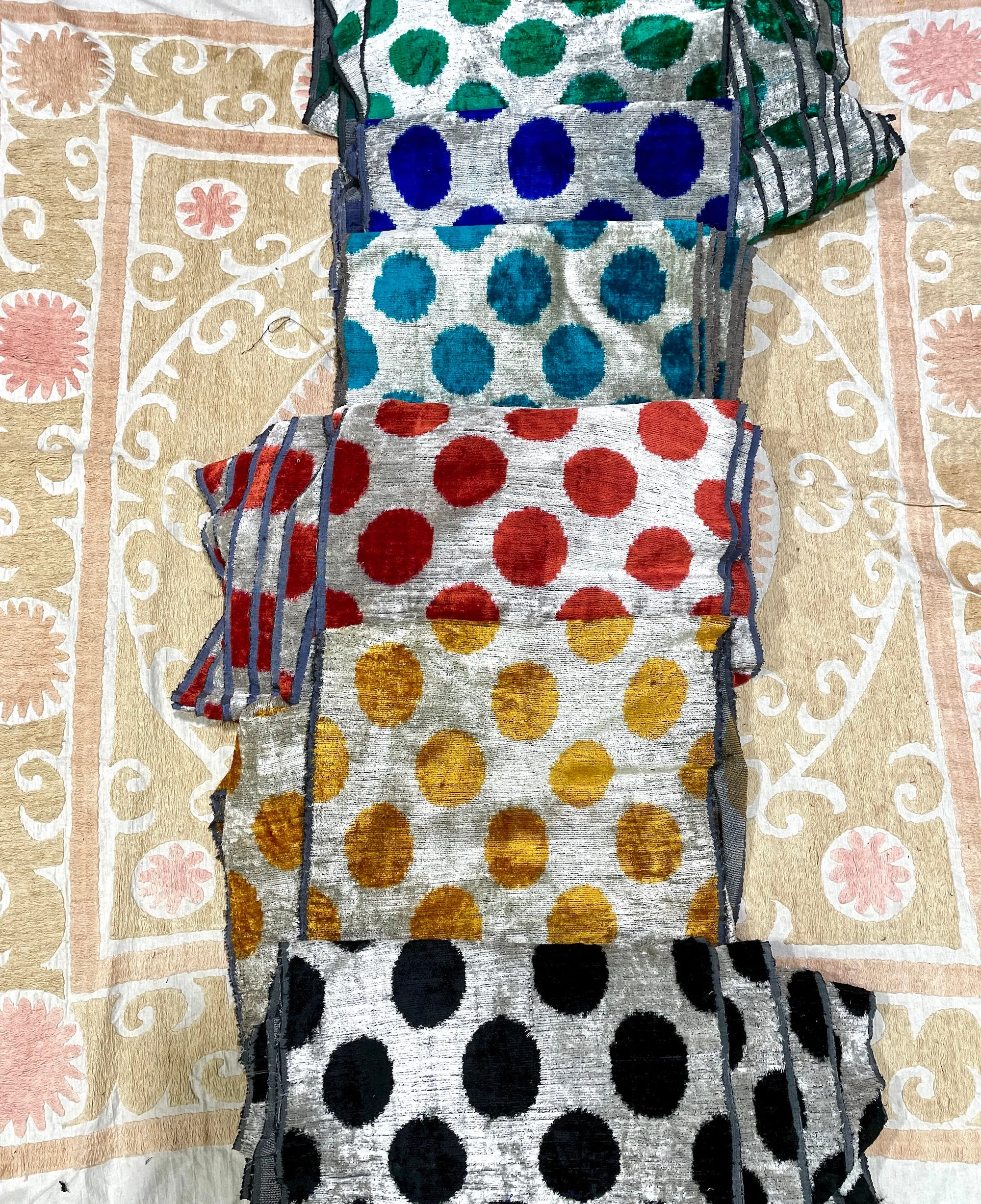 Ikat Clutch Bags Dots - color of your choice!