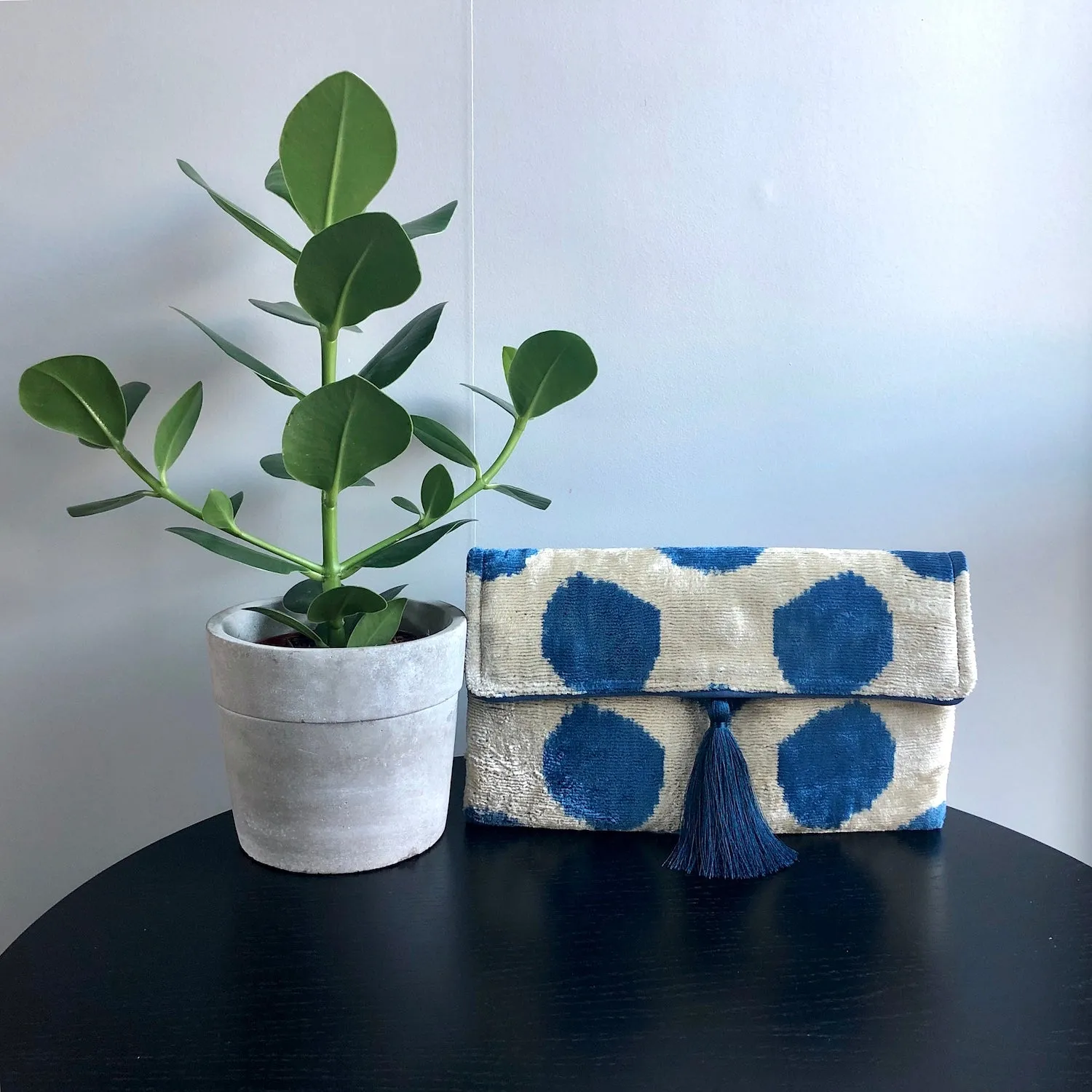 Ikat Clutch Bags Dots - color of your choice!