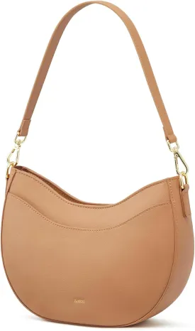 Kattee Leather Crossbody Bags for Women, Small Purses and Handbags, Soft Hobo Shoulder Satchel with Zipper Closure
