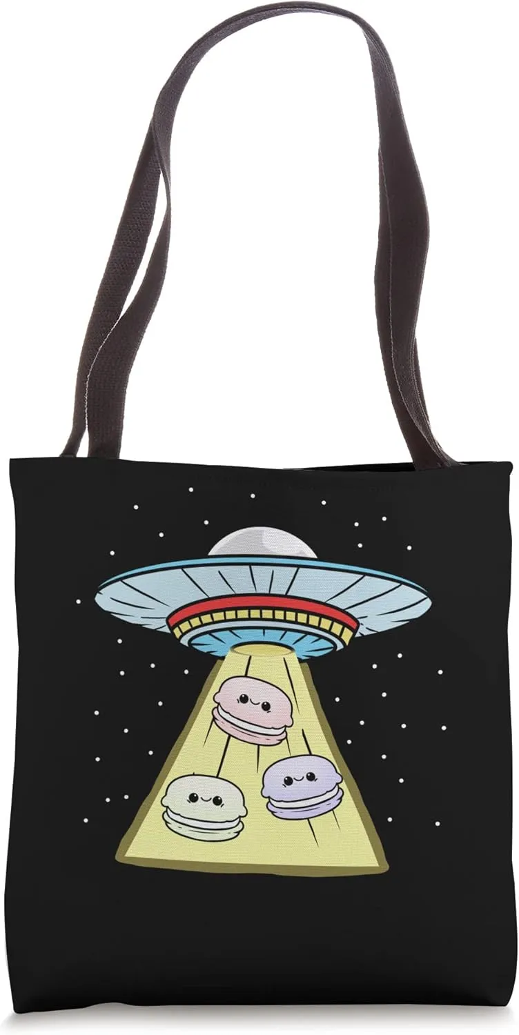 Kawaii Macaron Ufo Abduction Macaron Tote Bag