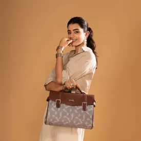 Konkona Heritage Satchel Bag - Aravalli Abstract