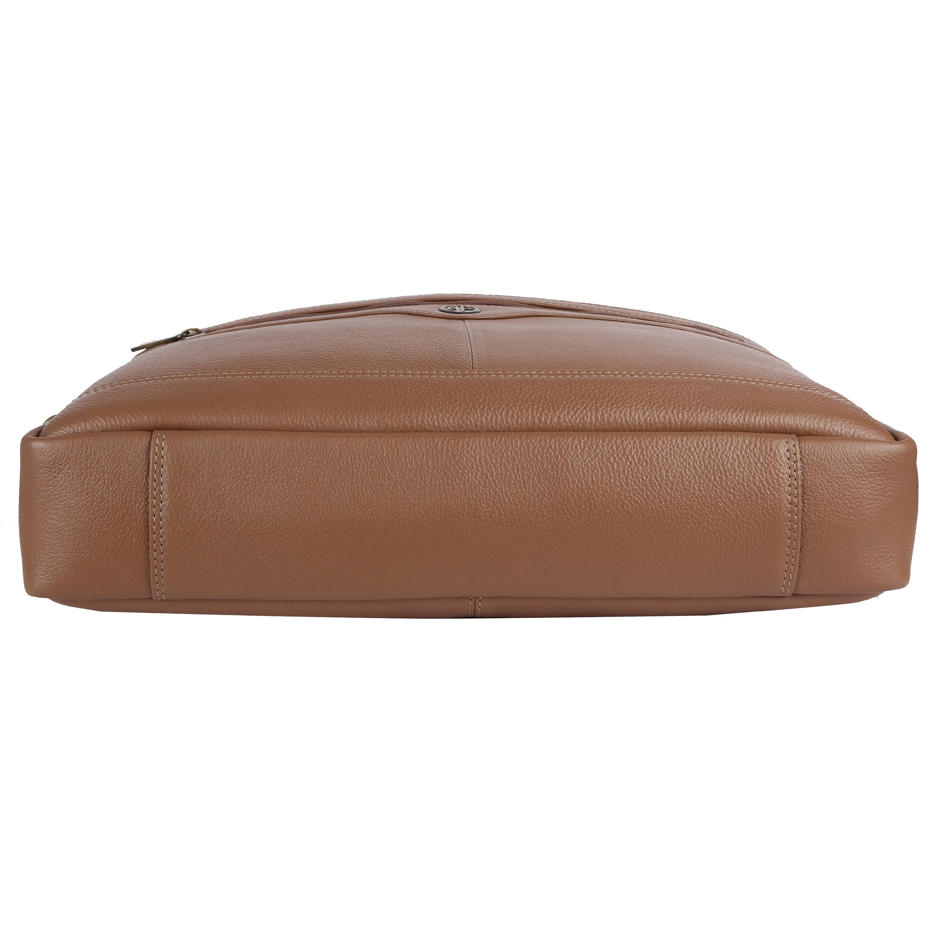 Laptop Bag for Men - Genuine Leather Office Bag with Multiple Compartments - Fits 14-16 Inch Laptop