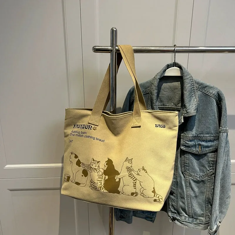 Large Capacity Canvas Tote Bag for Women