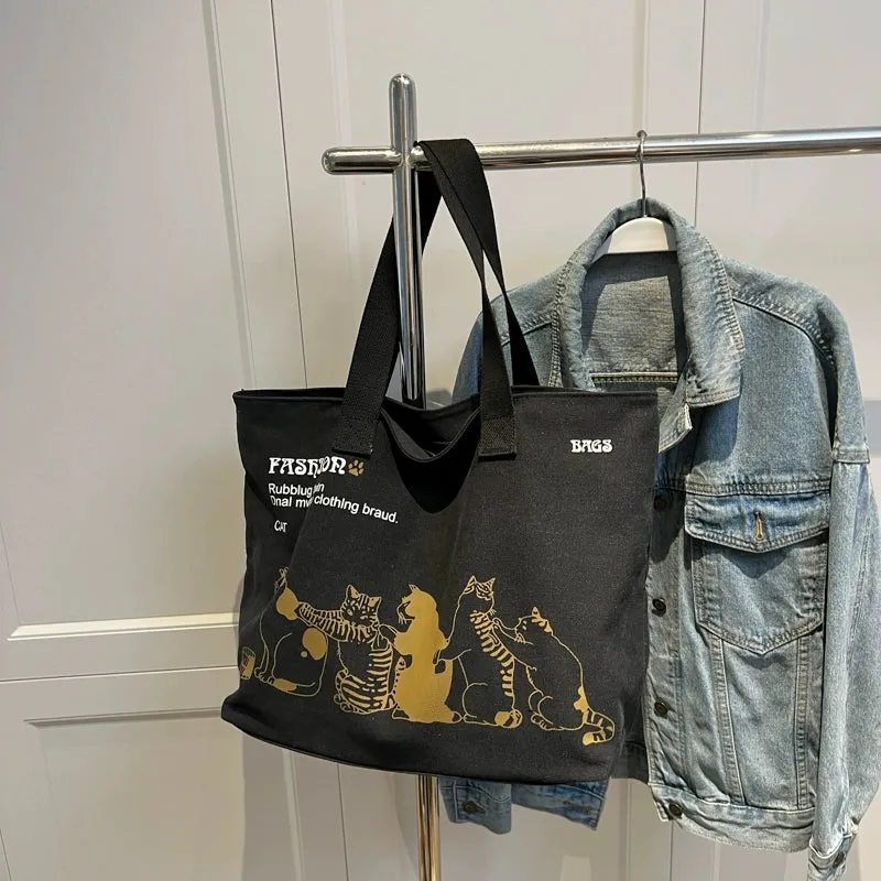 Large Capacity Canvas Tote Bag for Women