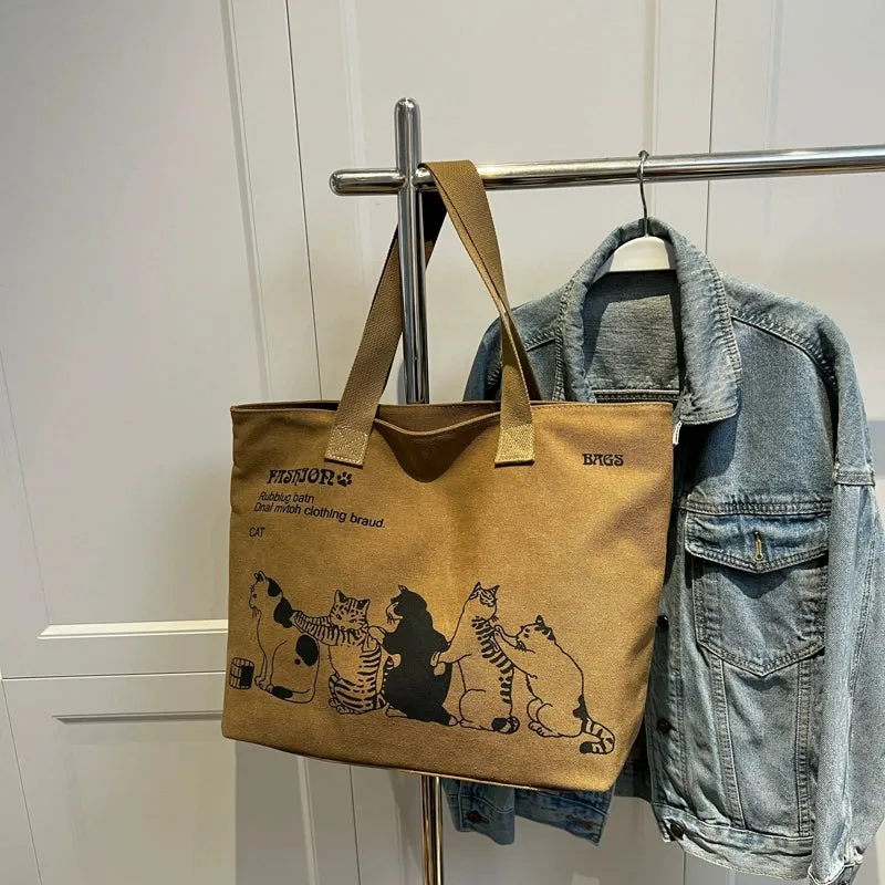 Large Capacity Canvas Tote Bag for Women