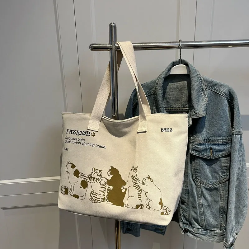 Large Capacity Canvas Tote Bag for Women