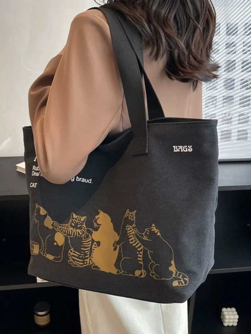 Large Capacity Canvas Tote Bag for Women