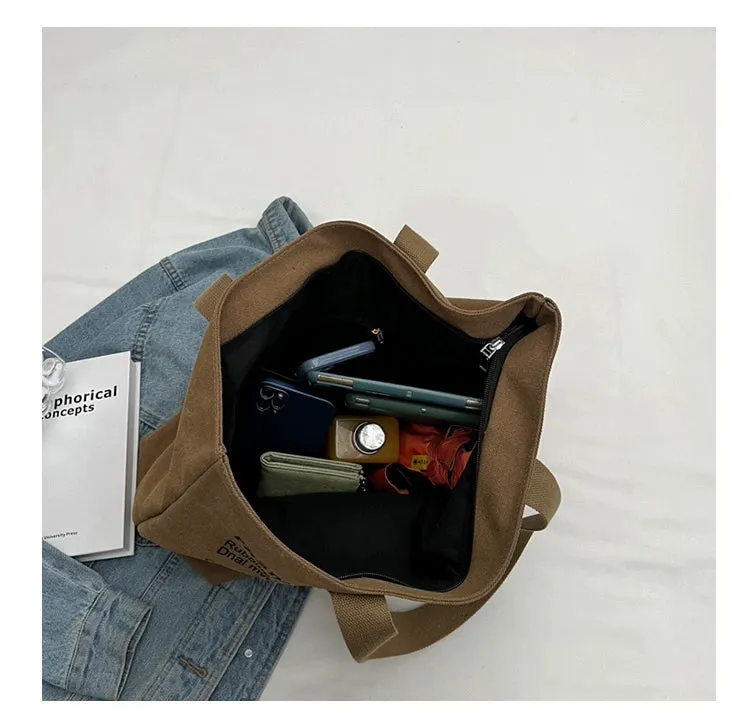 Large Capacity Canvas Tote Bag for Women