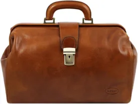 Leather Doctor Bag, Italian Leather Medical Bag, Genuine Leather Doctor Handbag
