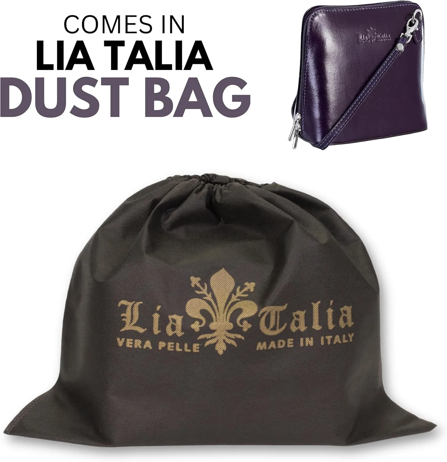 LiaTalia Genuine Italian Leather Small Crossbody Bag for Women  Handmade Mini Shoulder Purse from Florence Tuscany  Abby