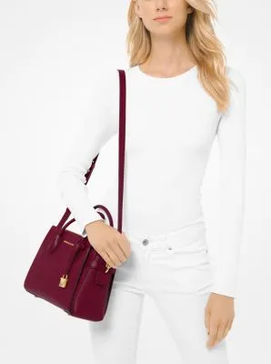 Mercer Small Pebbled Leather Belted Satchel