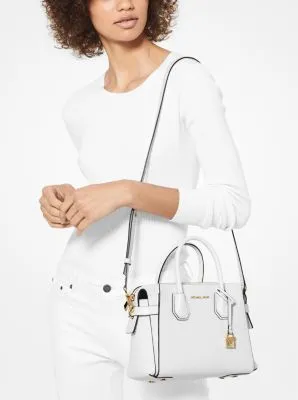 Mercer Small Pebbled Leather Belted Satchel