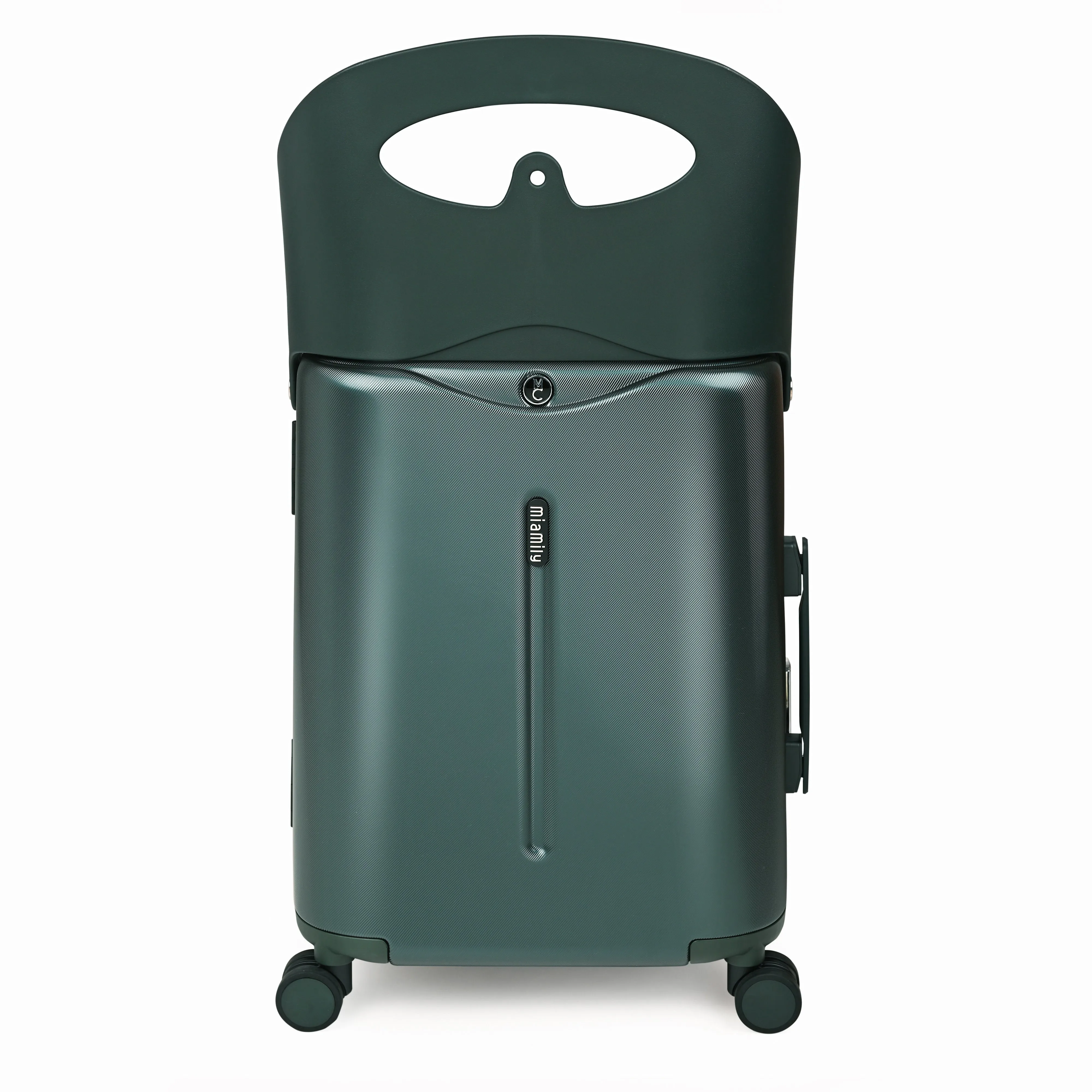 Miamily Forest Green Ride on Trolley Carry-on Luggage 18 inches