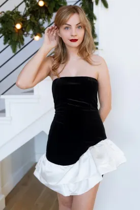 Noir Strapless Mini Dress