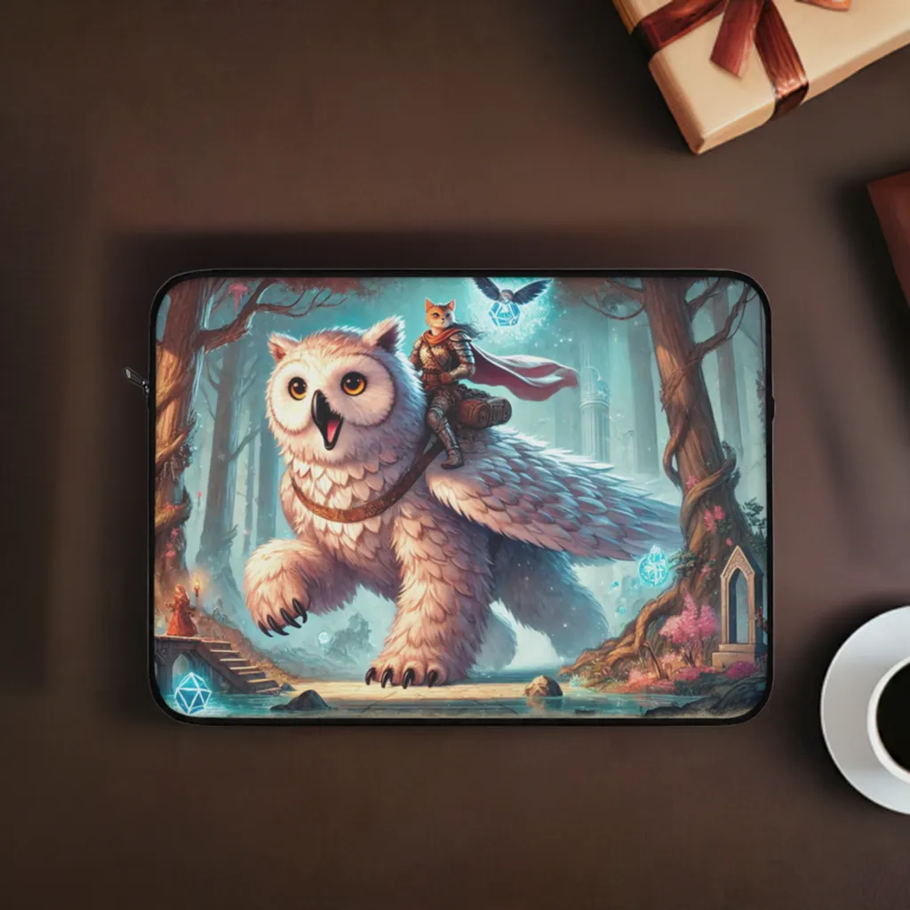 Owl Bear - Cat Lover - Dungeons and Dragons - Laptop Sleeve