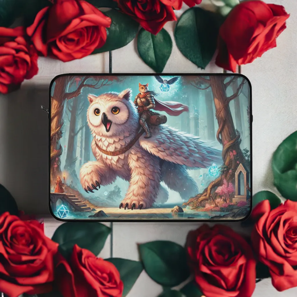 Owl Bear - Cat Lover - Dungeons and Dragons - Laptop Sleeve