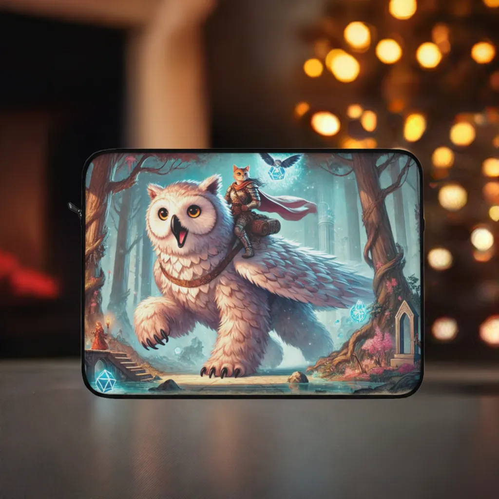 Owl Bear - Cat Lover - Dungeons and Dragons - Laptop Sleeve