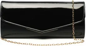 Patent Leather Envelope Clutch Womens Evening Handbag Stylish Crossbody Shoulder Bag Purse for Christmas Wedding Party Prom