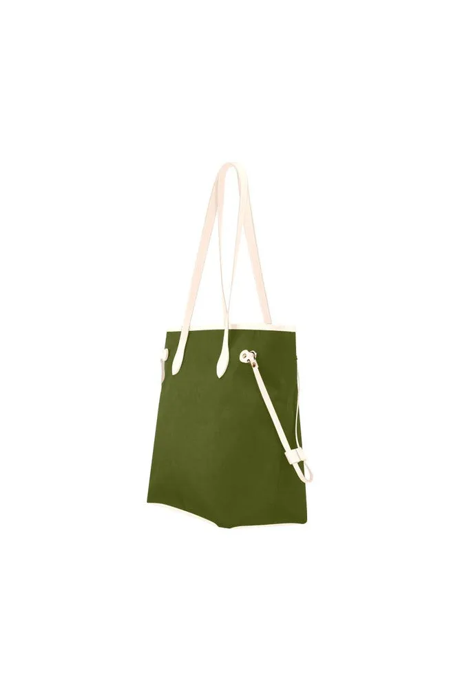 Pineapple Green Clover Canvas Tote Bag (Model 1661)
